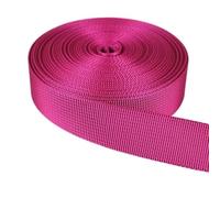 EWUHYFP Webbing 6M*25mm Colorful PP Webbing Strap Ribbon Band Tape Dog Collar Harness Backpack Bag Belt DIY Sewing Accessories DIY(Dark rose red)