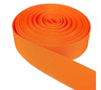 EWUHYFP Webbing 6M*25mm Colorful PP Webbing Strap Ribbon Band Tape Dog Collar Harness Backpack Bag Belt DIY Sewing Accessories DIY(Orange)