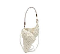 EWUHYFP Woven Bag Handwoven Conch Shell Handbag Pure Color Crossbody Bag