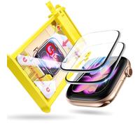EWUONU 9H+ Glass for Apple Watch Series 11/10 Screen Protector 42mm, 2 Pack Tempered Glass Automatic Align Tech 0 Bubble 3D Full Coverage Waterproof Film, Strong Adhesion for iWatch Cover Accessories