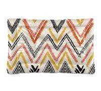 Ewusp Abstract Curves Calming Dog Bed for Small Medium Large Pets Washable Dog Crate Mattress Soft and Cozy Pet Bed Floor Pad with Anti-Slip Bottom 60x46x4.5 cm