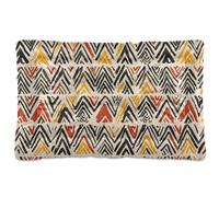 Ewusp Abstract Curves Calming Dog Bed for Small Medium Large Pets Washable Dog Crate Mattress Soft and Cozy Pet Bed Floor Pad with Anti-Slip Bottom 91x60x6 cm