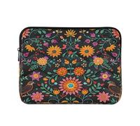 Ewusp Bird Flowers Laptop Sleeve 14 Inch Protective Laptop Case Waterproof Shockproof Briefcase Carrying Bag for Computer Notebook Tablet 34x26x2 cm