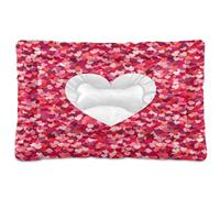 Ewusp Central Heart Calming Dog Bed for Small Medium Large Pets Washable Dog Crate Mattress Soft and Cozy Pet Bed Floor Pad with Anti-Slip Bottom 91x60x6 cm