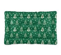 Ewusp Christmas Trees Calming Dog Bed for Small Medium Large Pets Washable Dog Crate Mattress Soft and Cozy Pet Bed Floor Pad with Anti-Slip Bottom 91x60x6 cm