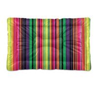 Ewusp Colorful Mexican Serape Calming Dog Bed for Small Medium Large Pets Washable Dog Crate Mattress Soft and Cozy Pet Bed Floor Pad with Anti-Slip Bottom 60x46x4.5 cm