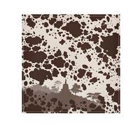 Ewusp Cow Print Washable Cloth Napkins 50x50 cm Absorbent & Reusable Dinner Napkins for Wedding Party Dining Banquet, 4 Pack