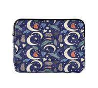 Ewusp Crescent Moons Laptop Sleeve 14 Inch Protective Laptop Case Waterproof Shockproof Briefcase Carrying Bag for Computer Notebook Tablet 34x26x2 cm