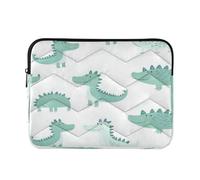 Ewusp Crocodiles Laptop Sleeve 14 Inch Protective Laptop Case Waterproof Shockproof Briefcase Carrying Bag for Computer Notebook Tablet 34x26x2 cm