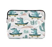 Ewusp Crocodiles Laptop Sleeve 16 Inch Protective Laptop Case Waterproof Shockproof Briefcase Carrying Bag for Computer Notebook Table, 40x30x2 cm