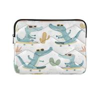 Ewusp Crocodiles Laptop Sleeve 16 Inch Protective Laptop Case Waterproof Shockproof Briefcase Carrying Bag for Computer Notebook Table, 40x30x2 cm