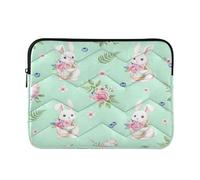 Ewusp Cute Bunny Laptop Sleeve 14 Inch Protective Laptop Case Waterproof Shockproof Briefcase Carrying Bag for Computer Notebook Tablet 34x26x2 cm