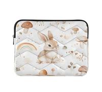 Ewusp Cute Bunny Laptop Sleeve 14 Inch Protective Laptop Case Waterproof Shockproof Briefcase Carrying Bag for Computer Notebook Tablet 34x26x2 cm
