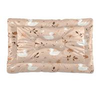 Ewusp Cute Ducks Calming Dog Bed for Small Medium Large Pets Washable Dog Crate Mattress Soft and Cozy Pet Bed Floor Pad with Anti-Slip Bottom 91x60x6 cm
