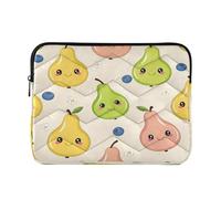 Ewusp Cute Pears Laptop Sleeve 14 Inch Protective Laptop Case Waterproof Shockproof Briefcase Carrying Bag for Computer Notebook Tablet 34x26x2 cm
