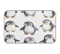 Ewusp Cute Penguins Dog Cooling Mat 60x98 cm Scratch-Resistant Pet Cool Mat Self Cool Ice Silk Bed Pad Summer Cooling Sleeping Pad for Dogs & Cats