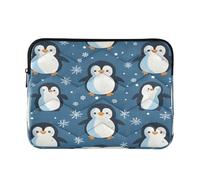 Ewusp Cute Penguins Laptop Sleeve 16 Inch Protective Laptop Case Waterproof Shockproof Briefcase Carrying Bag for Computer Notebook Table, 40x30x2 cm