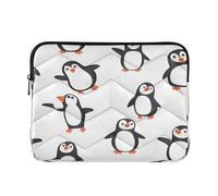 Ewusp Cute Penguins Laptop Sleeve 16 Inch Protective Laptop Case Waterproof Shockproof Briefcase Carrying Bag for Computer Notebook Table, 40x30x2 cm