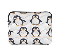 Ewusp Cute Penguins Laptop Sleeve 16 Inch Protective Laptop Case Waterproof Shockproof Briefcase Carrying Bag for Computer Notebook Table, 40x30x2 cm