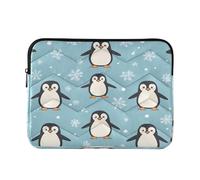 Ewusp Cute Penguins Laptop Sleeve 16 Inch Protective Laptop Case Waterproof Shockproof Briefcase Carrying Bag for Computer Notebook Table, 40x30x2 cm