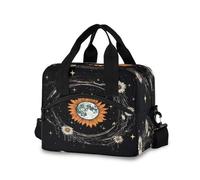 Ewusp Daisy Earth Insulated Lunch Bag for Women Men Leakproof Lunch Box Reusable Cooler Tote Bag with Adjustable Shoulder Strap for Work Outdoor Picnic