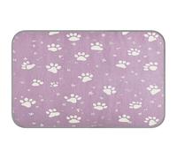 Ewusp Dog Paws Dog Cooling Mat 60x98 cm Scratch-Resistant Pet Cool Mat Self Cool Ice Silk Bed Pad Summer Cooling Sleeping Pad for Dogs & Cats