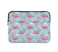 Ewusp Flamingo Laptop Sleeve 16 Inch Protective Laptop Case Waterproof Shockproof Briefcase Carrying Bag for Computer Notebook Table, 40x30x2 cm