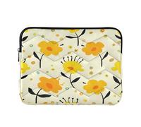 Ewusp Flowers Laptop Sleeve 14 Inch Protective Laptop Case Waterproof Shockproof Briefcase Carrying Bag for Computer Notebook Tablet 34x26x2 cm