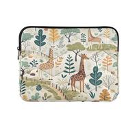 Ewusp Giraffe Laptop Sleeve 14 Inch Protective Laptop Case Waterproof Shockproof Briefcase Carrying Bag for Computer Notebook Tablet 34x26x2 cm