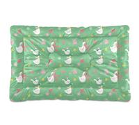 Ewusp Happy Ducks Calming Dog Bed for Small Medium Large Pets Washable Dog Crate Mattress Soft and Cozy Pet Bed Floor Pad with Anti-Slip Bottom 91x60x6 cm