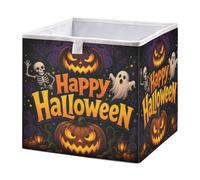 Ewusp Happy Halloween Cube Storage Boxes 28x28 cm Foldable Closet Organiser Bin Holiday Basket Baby Basket for Nursery Bedroom Office