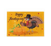 Ewusp Happy Thanksgiving Pumpkin and Turkey Puzzles 1000 Pieces for Adults Challenging and Brainteasing Jigsaw Puzzles Educational Games for Birthday