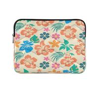 Ewusp Hawaiian Flower Laptop Sleeve 16 Inch Protective Laptop Case Waterproof Shockproof Briefcase Carrying Bag for Computer Notebook Table, 40x30x2 cm