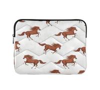 Ewusp Horse Laptop Sleeve 14 Inch Protective Laptop Case Waterproof Shockproof Briefcase Carrying Bag for Computer Notebook Tablet 34x26x2 cm