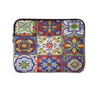 Ewusp Mexican Talavera Laptop Sleeve 14 Inch Protective Laptop Case Waterproof Shockproof Briefcase Carrying Bag for Computer Notebook Tablet 34x26x2 cm