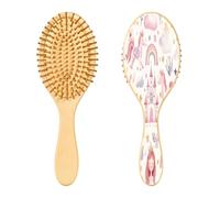 Ewusp Princess Castle Detangling Hair Brush for Women Men Anti Static & Tangle Detangle Hair Brush Wet & Dry Hairbrush for Curly, Thick, Wavy, Fine Hair Types