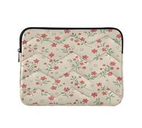 Ewusp Red Flowers Laptop Sleeve 16 Inch Protective Laptop Case Waterproof Shockproof Briefcase Carrying Bag for Computer Notebook Table, 40x30x2 cm