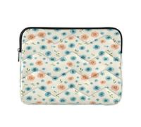 Ewusp Small Flowers Laptop Sleeve 16 Inch Protective Laptop Case Waterproof Shockproof Briefcase Carrying Bag for Computer Notebook Table, 40x30x2 cm