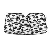 Ewusp Soccer Windshield Sun Shade Foldable Car Front Window Sunshade Auto Sun Visor Heat Portection Blocks UV Rays and Keeps Vehicle Cool, 140 x 70 cm