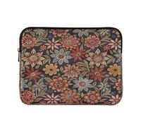 Ewusp Vintage Flowers Laptop Sleeve 14 Inch Protective Laptop Case Waterproof Shockproof Briefcase Carrying Bag for Computer Notebook Tablet 34x26x2 cm
