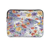 Ewusp Watercolor Flowers Laptop Sleeve 14 Inch Protective Laptop Case Waterproof Shockproof Briefcase Carrying Bag for Computer Notebook Tablet 34x26x2 cm