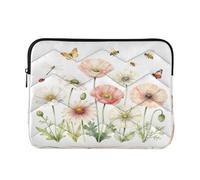 Ewusp Watercolor Flowers Laptop Sleeve 16 Inch Protective Laptop Case Waterproof Shockproof Briefcase Carrying Bag for Computer Notebook Table, 40x30x2 cm
