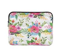 Ewusp Watercolor Flowers Laptop Sleeve 16 Inch Protective Laptop Case Waterproof Shockproof Briefcase Carrying Bag for Computer Notebook Table, 40x30x2 cm