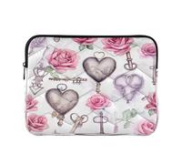 Ewusp Watercolor Romantic Laptop Sleeve 14 Inch Protective Laptop Case Waterproof Shockproof Briefcase Carrying Bag for Computer Notebook Tablet 34x26x2 cm