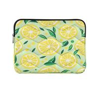 Ewusp Yellow Lemon Slices Laptop Sleeve 14 Inch Protective Laptop Case Waterproof Shockproof Briefcase Carrying Bag for Computer Notebook Tablet 34x26x2 cm