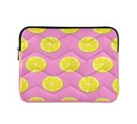 Ewusp Yellow Lemon Slices Laptop Sleeve 16 Inch Protective Laptop Case Waterproof Shockproof Briefcase Carrying Bag for Computer Notebook Table, 40x30x2 cm