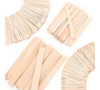 EWVVSS 4 Style 500 Pcs Waxing Sticks Assorted Wax Applicator Sticks For Body Legs Face With Small Medium Large Sizes Wood Popsicle Sticks For Waxing Or Wood Craft Sticks