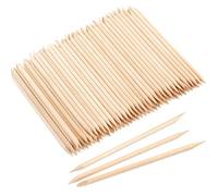 EWVVSS 600 Pcs 4.5 Inch Orange Sticks for Nails Double Sided Multi-Use Wooden Cuticle Pusher Sticks Manicure Pedicure Tool Cuticle Sticks or Eyebrow Waxing Sticks for Facial Hair Removal