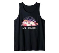 Eww Existence. Funny Depressed Cute Introvert Unicorn EduEly Tank Top