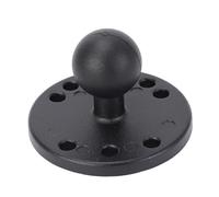 Ewxdghy 1in Ball Mount Base Aluminum Alloy Universal Fit Electronic Device Mount Plate, Round Base with AMPS Hole Pattern, Compatible with Lowrance Humminbird Raymarine Devices, for